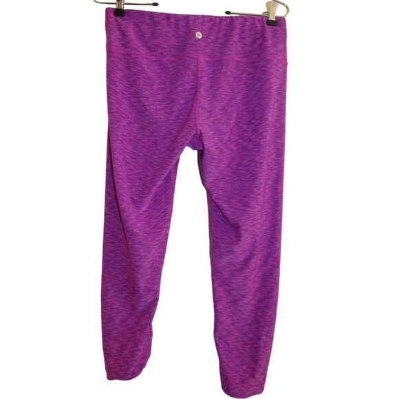 Active Life Purple Fuschia Space Dye Reversible Active Leggings Pocket Sz S - Picture 5 of 9